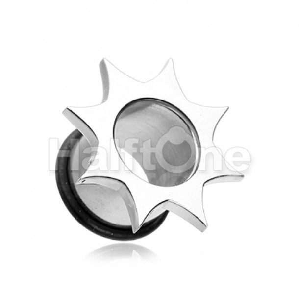 Starburst Single Flared Ear Gauge Tunnel Plug Starburst Single Flared Ear Gauge Tunnel Plug