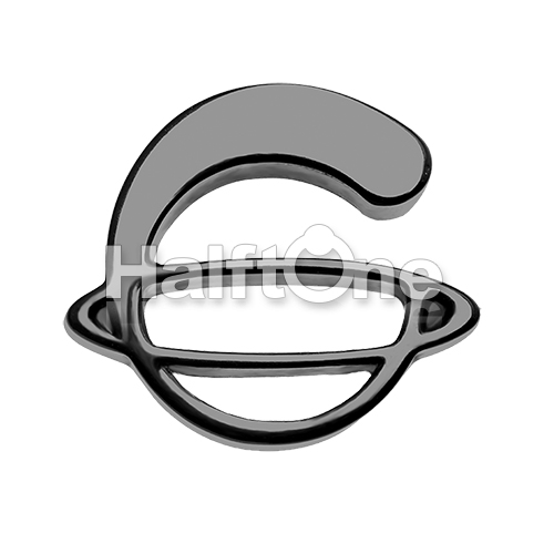 Saturn Ring Silhouette Acrylic Ear Gauge Hanger