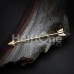 Golden Katniss Arrow Industrial Barbell