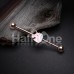 Rose Gold Stay Magical Unicorn Industrial Barbell