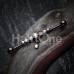 Colored Dazzling Gem Row Dangle Industrial Barbell