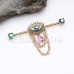 All Seeing Evil Eye Chain Industrial Barbell All Seeing Evil Eye Chain Industrial Barbell