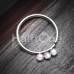 Triple Illuminating Inlay Bendable Twist Hoop Ring