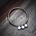 Triple Illuminating Inlay Bendable Twist Hoop Ring