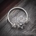 Elegant Floral Bendable Twist Hoop Ring