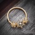 Elegant Floral Bendable Twist Hoop Ring