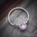 Classic Opal Inlay Bendable Twist Hoop Ring