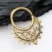 Golden Royal Brass Bendable Twist Hoop Ring