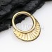 Golden African Brass Bendable Twist Hoop Ring