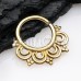 Golden Lovely Brass Bendable Twist Hoop Ring Golden Lovely Brass Bendable Twist Hoop Ring