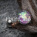 Opal Sparkle Barbell Tongue Ring