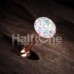 Rose Golden Multi-Sprinkle Dot Multi Gem Barbell Tongue Ring