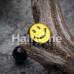 Smiley Face Logo Acrylic Barbell Tongue Ring