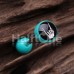 Skeleton Metal Hands Acrylic Logo Barbell Tongue Ring