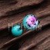 Aloha Floral Acrylic Logo Barbell Tongue Ring