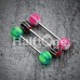 Swirl Punch Acrylic Top Barbell Tongue Ring