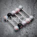 Butterfly Acrylic Top Barbell Tongue Ring