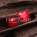 Puffy Heart Acrylic Barbell Tongue Ring