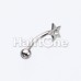 Sparkle Star Curved Barbell Eyebrow Ring