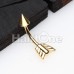 Golden Arrow Katniss Curved Barbell Eyebrow Ring