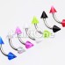 Acrylic Spike Curved Barbell Eyebrow Ring