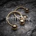 Gold Plated Basic Horseshoe Circular Barbell