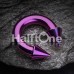 Colorline PVD Basic Spike Top Horseshoe Circular Barbell Colorline PVD Basic Spike Top Horseshoe Circular Barbell