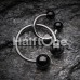 Colorline PVD Ball Ends Steel Horseshoe Circular Barbell