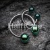 Colorline PVD Ball Ends Steel Horseshoe Circular Barbell