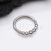 Tribal Ball Steel Seamless Hinged Clicker Ring Tribal Ball Steel Seamless Hinged Clicker Ring