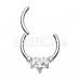 Gem Marquis Steel Seamless Hinged Clicker Ring Gem Marquis Steel Seamless Hinged Clicker Ring