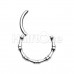 Bones Steel Seamless Hinged Clicker Ring