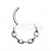 Chain Link Steel Seamless Hinged Clicker Ring Chain Link Steel Seamless Hinged Clicker Ring