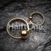 Gold Plated Basic Captive Bead Ring
