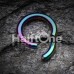 Colorline PVD Segmented Captive Bead Ring