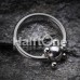 Studded Ball Steel Captive Bead Ring
