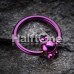 Colorline PVD Studded Ball Captive Bead Ring