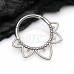 Lotus Steel Seamless Hinged Clicker Ring