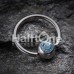 Gem Ball Steel Captive Bead Ring