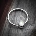 Synthetic Opal Ball Steel Captive Bead Ring
