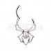 Spider Steel Seamless Hinged Clicker Ring