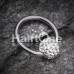 Multi-Sprinkle Dot Multi Gem Captive Bead Ring