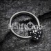 Multi-Sprinkle Dot Multi Gem Captive Bead Ring