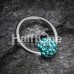 Multi-Sprinkle Dot Multi Gem Captive Bead Ring