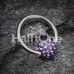 Multi-Sprinkle Dot Multi Gem Captive Bead Ring