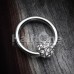 Full Dome Pave Steel Captive Bead Ring