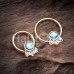 Golden Victorian Glitter Opal Captive Bead Ring