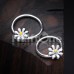 Daisy Flower Steel Captive Bead Ring Daisy Flower Steel Captive Bead Ring