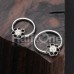 Lotus Sprinkle Dot Filigree Steel Captive Bead Ring Lotus Sprinkle Dot Filigree Steel Captive Bead Ring