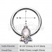 Her Eminence Steel Captive Bead Ring